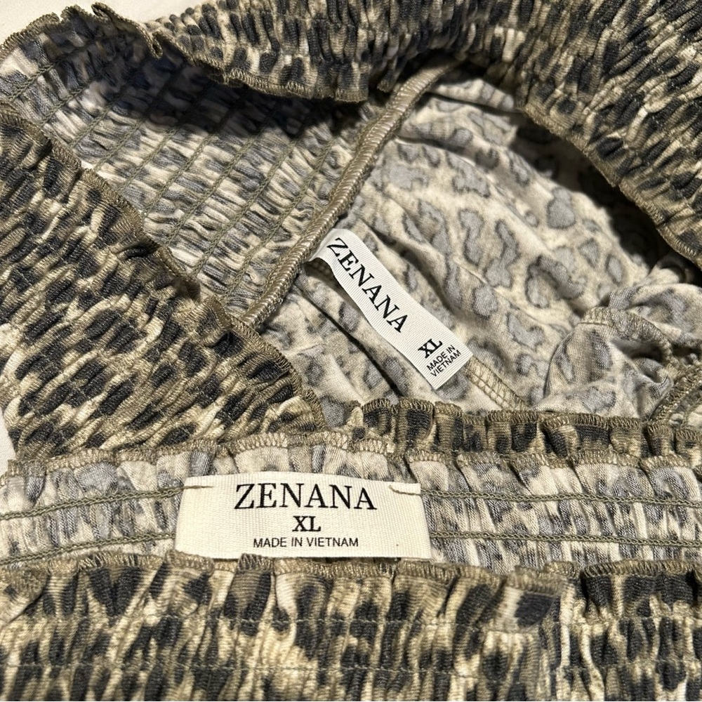 Zenana Outfitters Animal Print 2 pc Matching Set, XL, NWOT - Picture 2 of 5